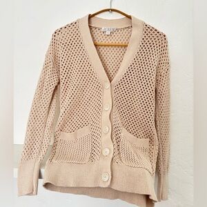 Limited Edition Crochet Cardigan in Crème